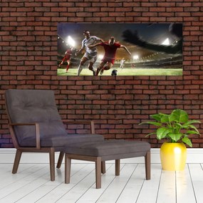Tablou - Fotbaliști în acțiune (120x50 cm)