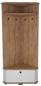 Cuier cu pantofar Colt Aselna cu Usa si rafturi, 84 x 177 x 51 cm
