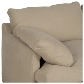 Canapea bej cu tapițerie din in 180 cm – Ixia