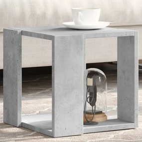 848146 vidaXL Măsuță de cafea, gri beton, 32x32x30 cm, lemn prelucrat