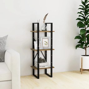 806495 vidaXL Bibliotecă cu 3 rafturi maro miere 40x30x105 cm lemn masiv pin