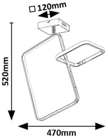 Plafoniera stil minimalist Malwen