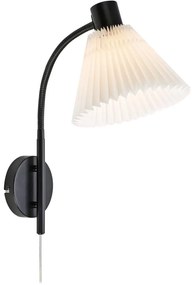 Lampă de perete Markslöjd 108752 MIRA 1xE14/40W/230V negru/alb