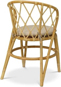 Scaun din ratan natural design LUX Alvaro