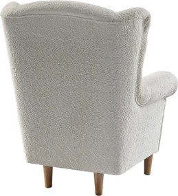Fotoliu, textil crem Coral, CHARLOT