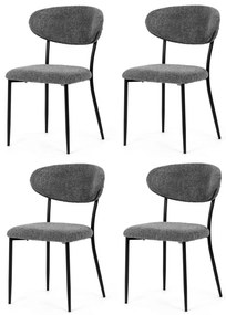 Set de scaune de sufragerie CT-W1021 GREY2, 4 buc