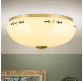 Plafonieră Orion DL 7-674 LANDHAUS 3xE27/60W/230V d. 35 cm alamă/bej