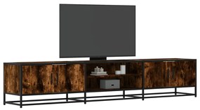 vidaXL Dulap TV, stejar fumuriu, 210x35x41 cm, lemn prelucrat