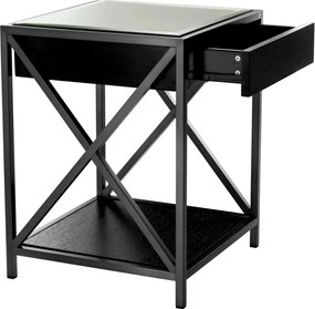 Noptiera eleganta cu blat din oglinda Beverly Hills bronz 111922 HZ