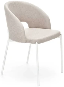 Scaun de bucaterie Selah, bej/alb