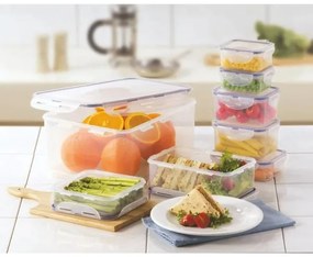 SET 7x caserolă LOCK albastru/transparent