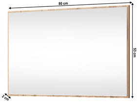 Oglinda MORATIZ 80, stejar wotan