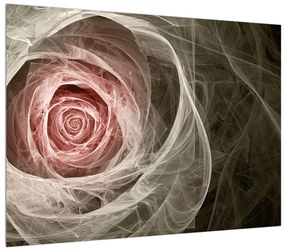 Tablou abstract cu trandafir (70x50 cm), în 40 de alte dimensiuni noi