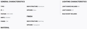 Stalp pentru iluminat exterior IP65 KILA H-70cm transparent