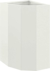 vidaXL Ghiveci de colț Alb 30 x 30 x 50 cm Oțel