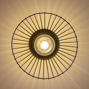 Brilagi - Lustră LED aplicată CERIA WIRE 1xE27/40W/230V, Ø 30 cm, neagră