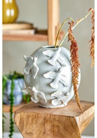 Vază crem din gresie (înălțime 25 cm) Abira – Bloomingville