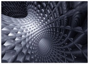 Tablou pe sticlă - Abstract 3D (70x50 cm)