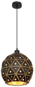 Pendul design modern Jodie negru, auriu