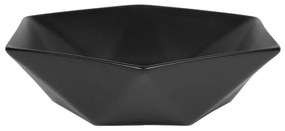 Lavoar pe blat Fluminia, Black Diamond, 49 x 49 cm, negru mat