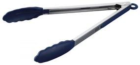 Cleste pentru servire Tasty 678387, 34,5 cm, Maner din silicon, Otel inoxidabil, Albastru