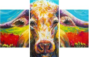 Tablou - Vacă pictată (90x60 cm)
