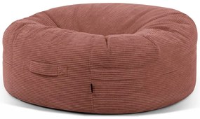 Fotoliu bean bag cărămiziu cu tapițerie din catifea reiată Roll 135 – SLOWDOWN