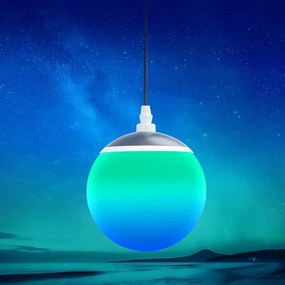 Lustră LED RGBW dimabilă pe cablu Aigostar MESH LED/8W/230V + telecomandă