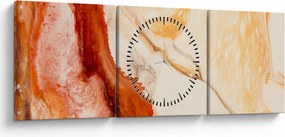 Tablou - Pictură abstractă (cu ceas) (90x30 cm)