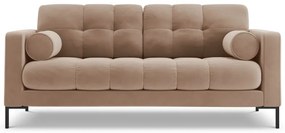Canapea Bali 2 locuri velvet/picioare negre – L152 x l92 x h75