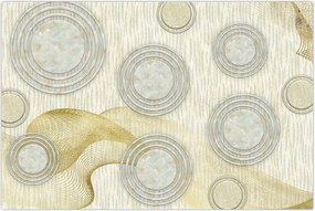 Tablou - Abstract, cercuri de marmură (90x60 cm)