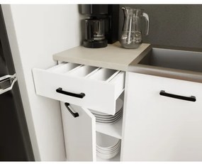 Bucătărie ARLEN 180 cm, albă