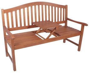 Bancă de grădină cu masă de depozitare din lemn de eucalipt Phuket - Garden Pleasure