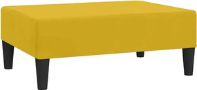 vidaXL Taburet, galben, 78x56x32 cm, catifea