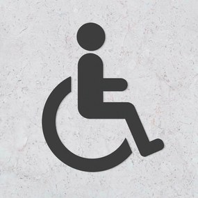 DUBLEZ | Semn indicator din lemn pentru ușă - Persoane cu dizabilități