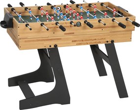 SPORTNOW Masă de Jocuri 13 în 1 Pliabilă cu Fotbal de Masă, Ping Pong, Hockey, Biliard, Șah și Altele, Nuc | Aosom Romania