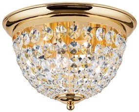 Plafoniera cristal Asfour design elegant lux PLAFOND D-35cm aurie