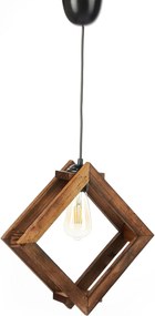 Lustra 390FLH1848, stejar inchis, lemn, 24x24x75 cm