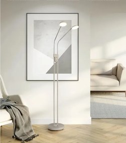 Globo 58504-2SSA-LED cu dimmer Lampă de podea SILVIO 2x6,5W/230V 2700/3350/4000K bej