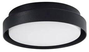 Plafoniera LED pentru iluminat exterior design modern slim IP65 OLIVER neagra