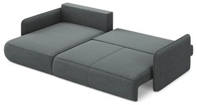 Colțar gri extensibil/cu spațiu de depozitare (cu colț pe partea stângă) Nanea – Makamii