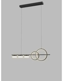 Lustră LED dimabilă pe cablu Wofi 7030-502 MESSINA LED/40W/230V negru