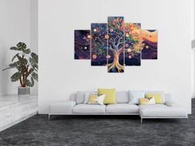 Tablou – Arbore violet plin de energie (150x105 cm)