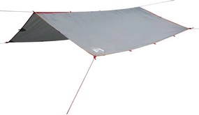 vidaXL Prelată de camping, gri și portocaliu, 500x294 cm, impermeabilă