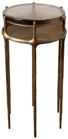 Masuta laterala, din metal si sticla, Radiance