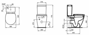 Vas wc pe pardoseala Ideal Standard Connect Space