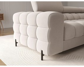 Colțar bej extensibil/cu spațiu de depozitare cu tapițerie din catifea (cu colț pe partea dreaptă/cu șezlong) Felro – ELTAP