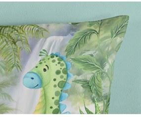 Lenjerie de pat pentru copii verde din bumbac pentru pat de o persoană, extinsă 140x220 cm Dani – Good Morning