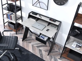 Masă PC Aspart (beton + negru). 1109724