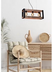 Lustră pe cablu VARNA 3xE27/40W/230V lemn